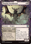 Purging Stormbrood // Absorb Essence (TDM-315) [Tarkir: Dragonstorm]: (Showcase) Foil