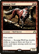 Scourge Wolf (PRE-179S) [Shadows over Innistrad Promos] Foil