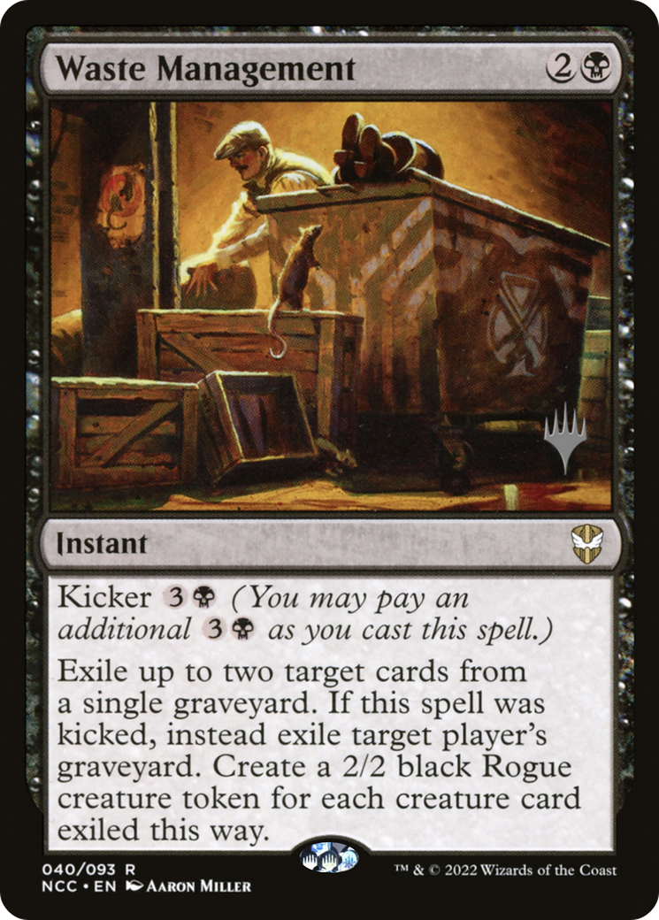 Waste Management (PPSNC-040) [Promo Pack: New Capenna Commander Promos] Foil