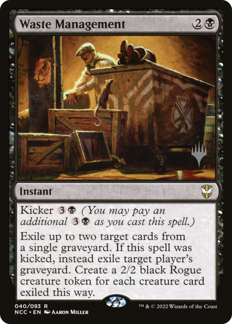 Waste Management (PPSNC-40P) [New Capenna Commander Promos] Foil