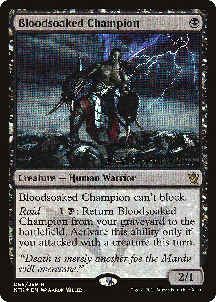 Bloodsoaked Champion (PRE-66S) [Khans of Tarkir Promos] Foil