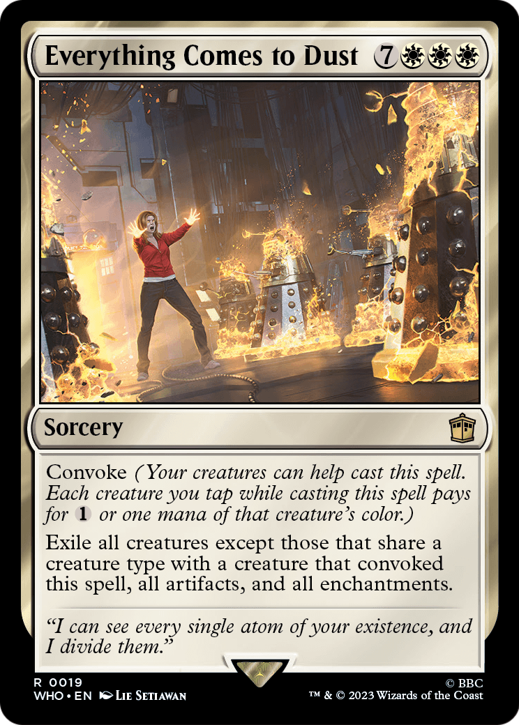 Everything Comes to Dust (WHO-019) [Doctor Who] Foil