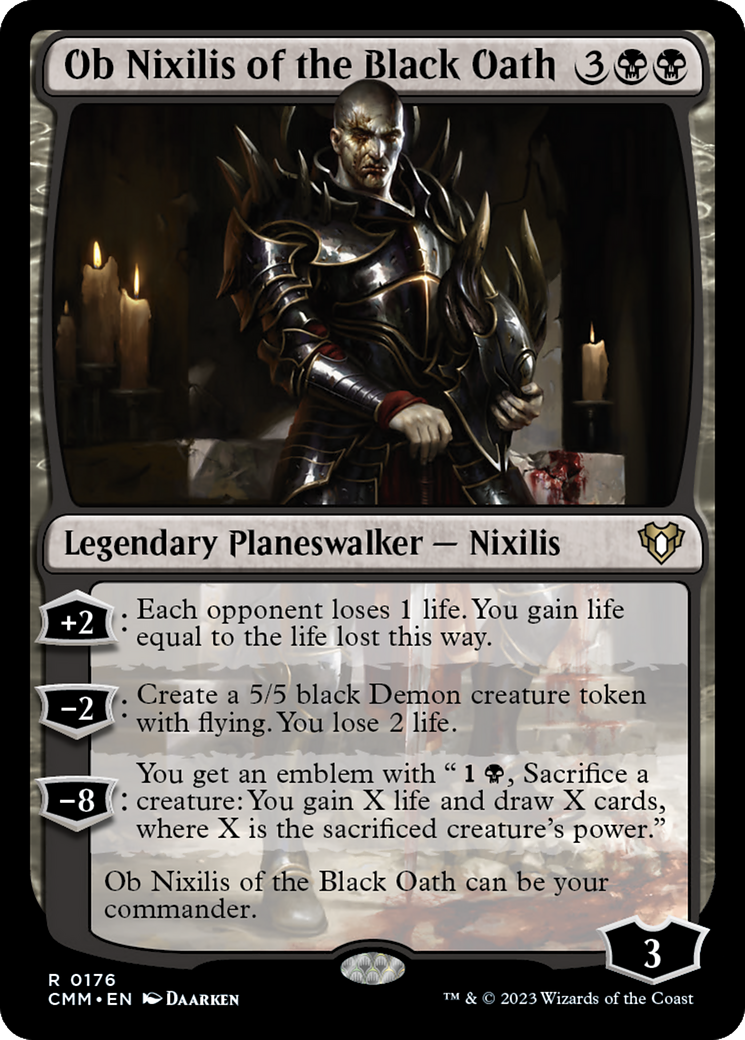 Ob Nixilis of the Black Oath (CMM-176) [Commander Masters]