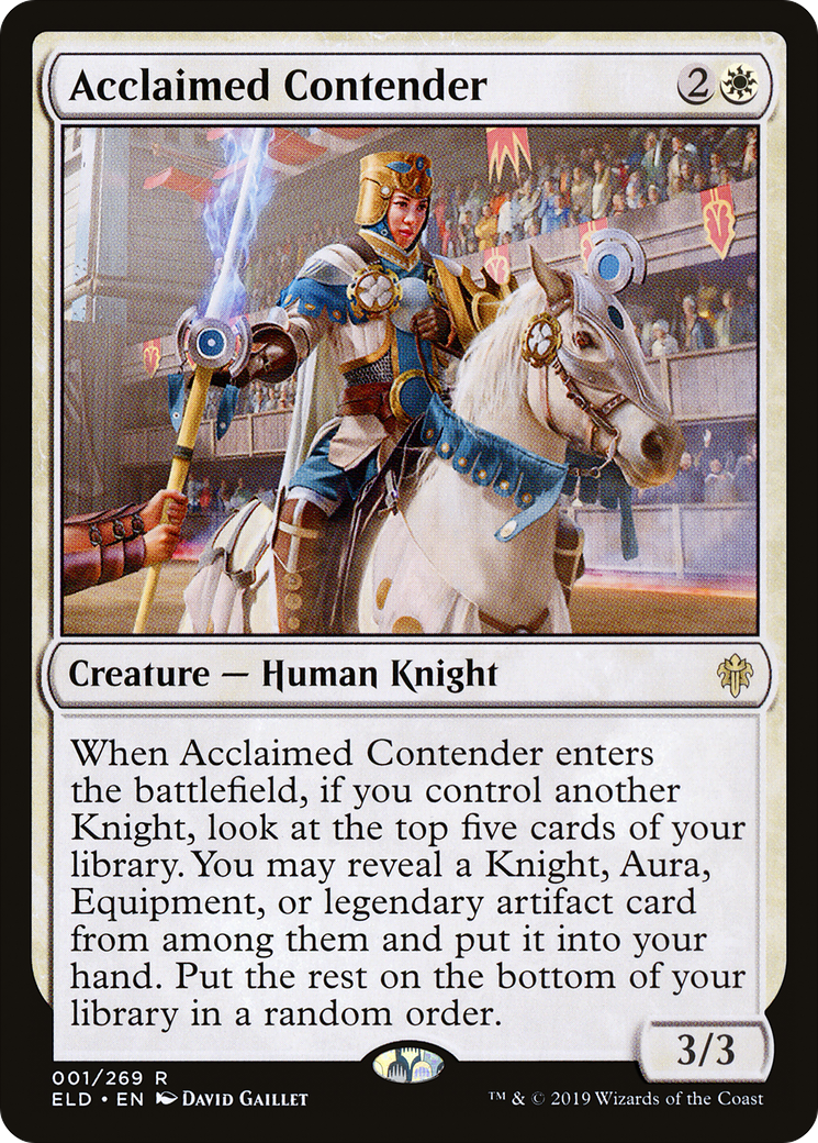 Acclaimed Contender (ELD-001) [Throne of Eldraine]