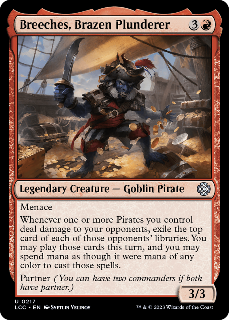 Breeches, Brazen Plunderer (LCC-217) [The Lost Caverns of Ixalan Commander]
