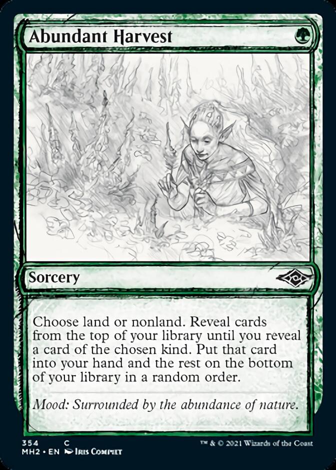 Abundant Harvest (MH2-354) [Modern Horizons 2]: (Showcase) Foil