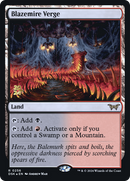 Blazemire Verge (PRE-256S) [Duskmourn: House of Horror Promos] Foil