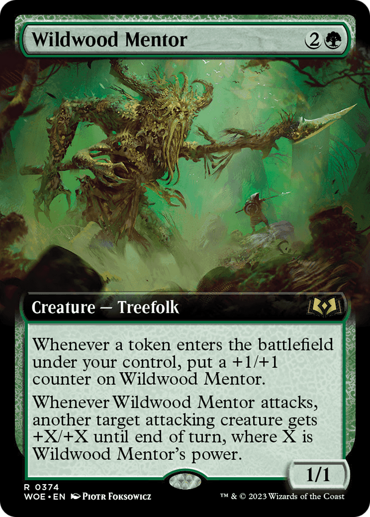Wildwood Mentor (WOE-374) [Wilds of Eldraine]: (Extended Art)