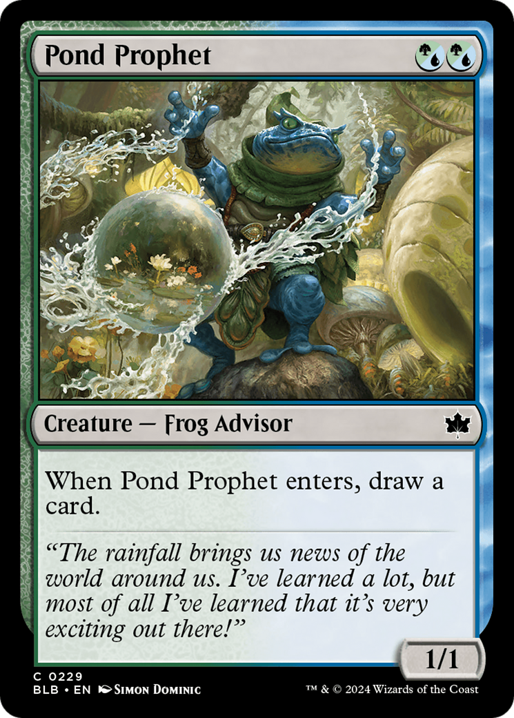Pond Prophet (BLB-229) [Bloomburrow] Foil