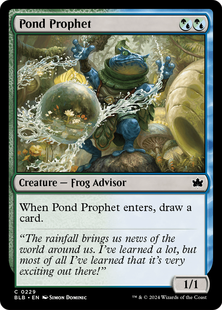 Pond Prophet (BLB-229) [Bloomburrow]