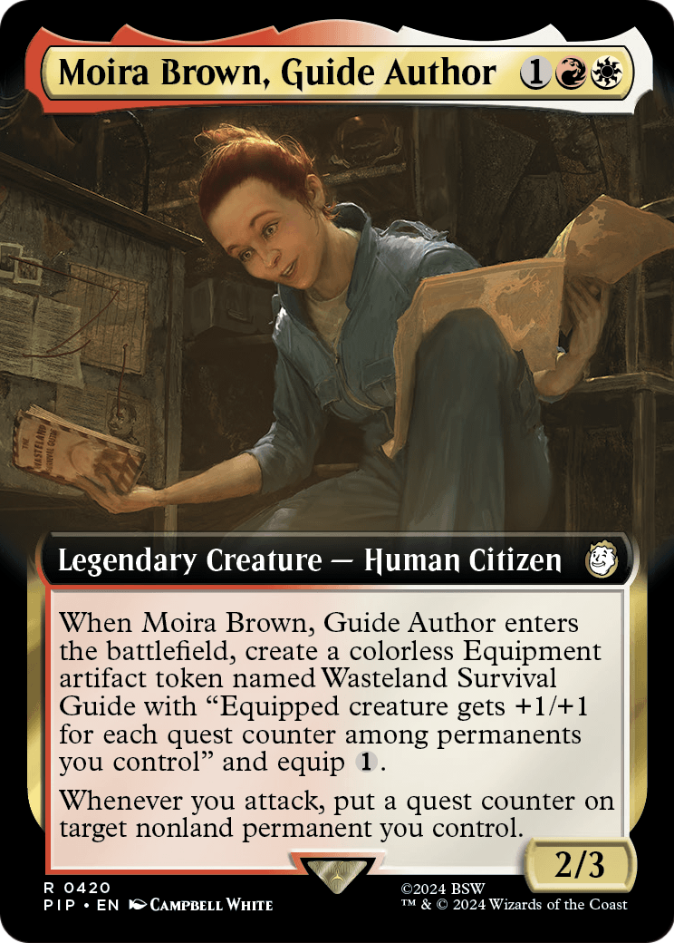 Moira Brown, Guide Author (Extended Art) (PIP-420) [Fallout] Foil