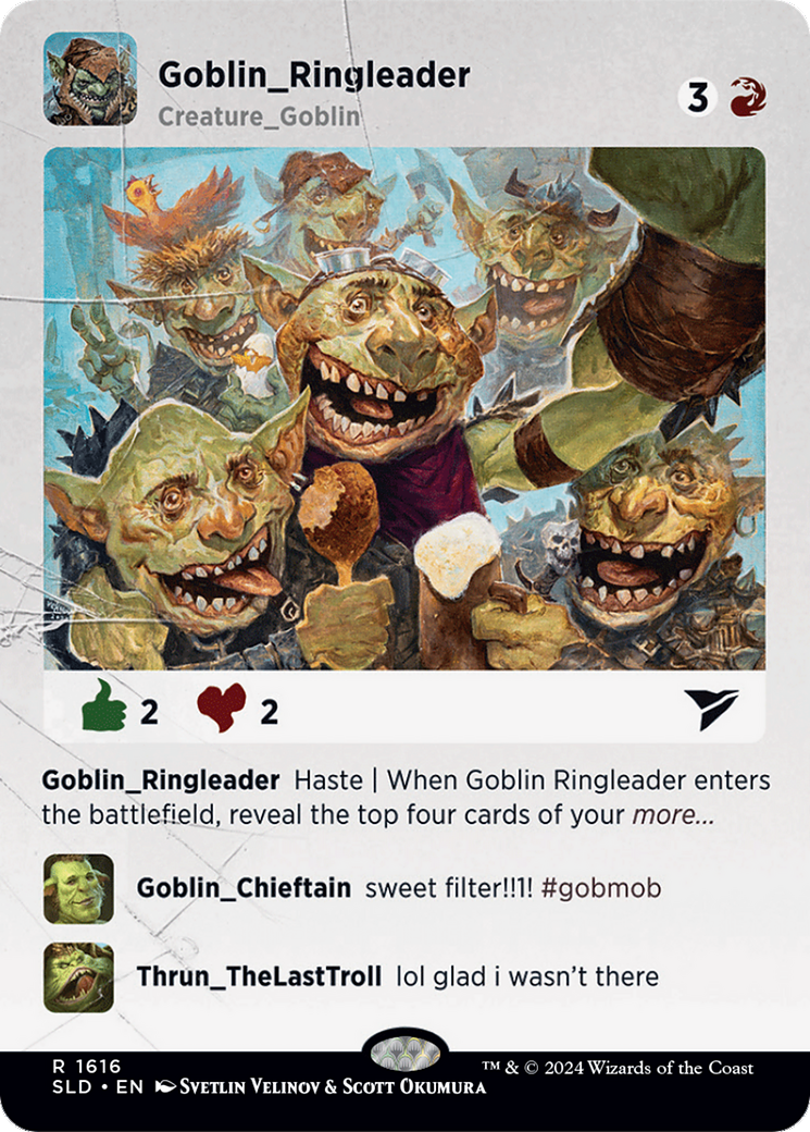 Goblin Ringleader (SLD-1616) [Secret Lair Drop] (Borderless)