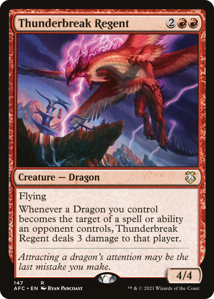 Thunderbreak Regent (AFC-147) [Forgotten Realms Commander]