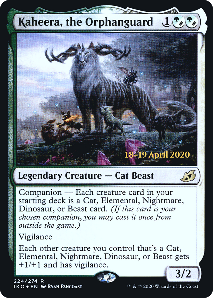 Kaheera, the Orphanguard (PRE-224S) [Ikoria: Lair of Behemoths Promos] Foil