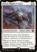 Myrel, Shield of Argive (PPBRO-018) [Promo Pack: The Brothers' War Promos] Foil