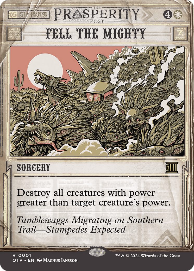 Fell the Mighty (OTP-001) [Breaking News]: (Showcase) (Borderless)