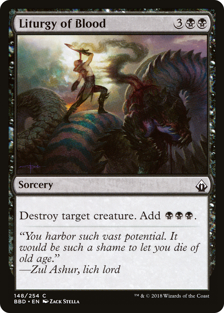 Liturgy of Blood (BBD-148) [Battlebond]