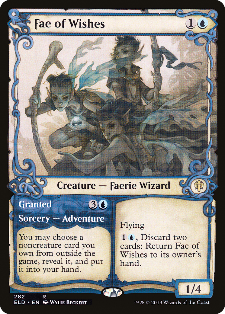 Fae of Wishes // Granted (ELD-282) [Throne of Eldraine]: (Showcase) Foil
