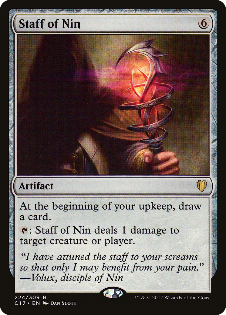 Staff of Nin (C17-224) [Commander 2017]