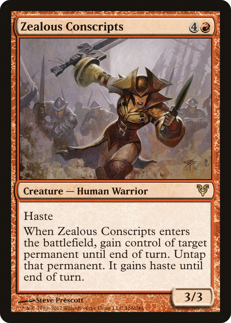 Zealous Conscripts (AVR-166) [Avacyn Restored] Foil