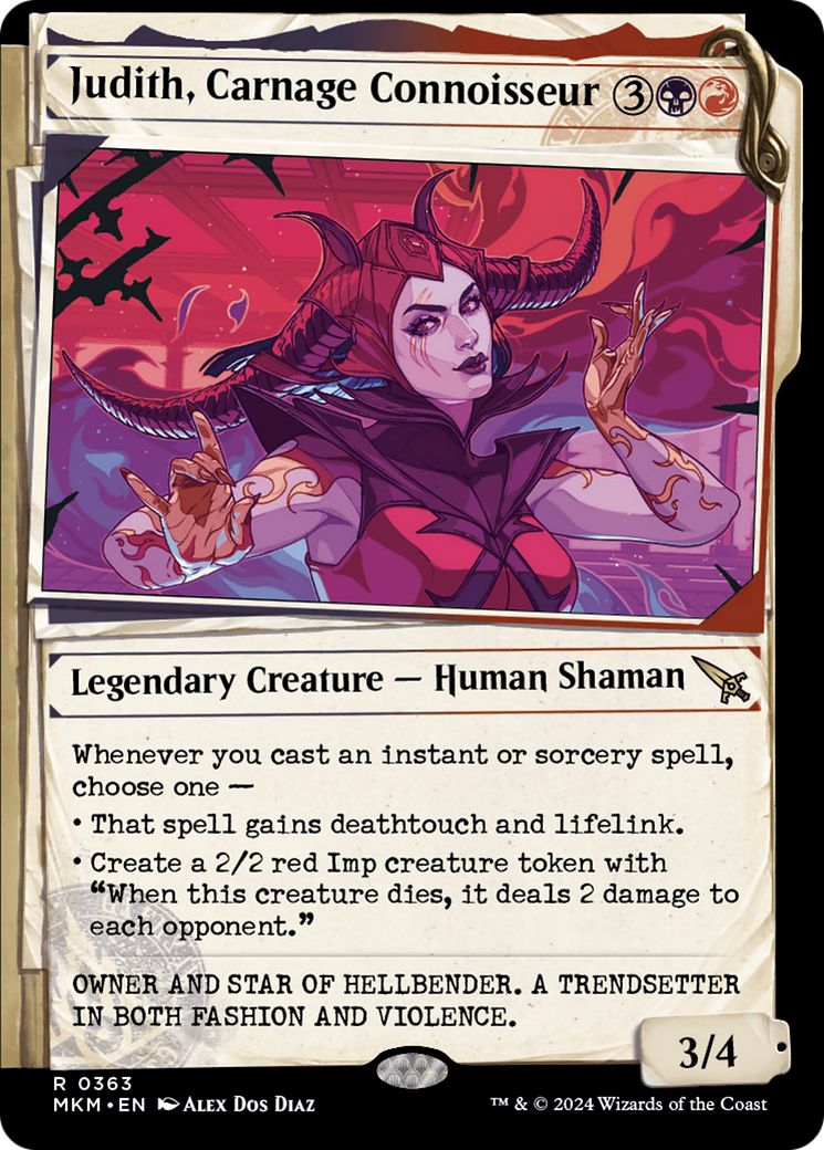 Judith, Carnage Connoisseur (MKM-363) [Murders at Karlov Manor]: (Showcase)