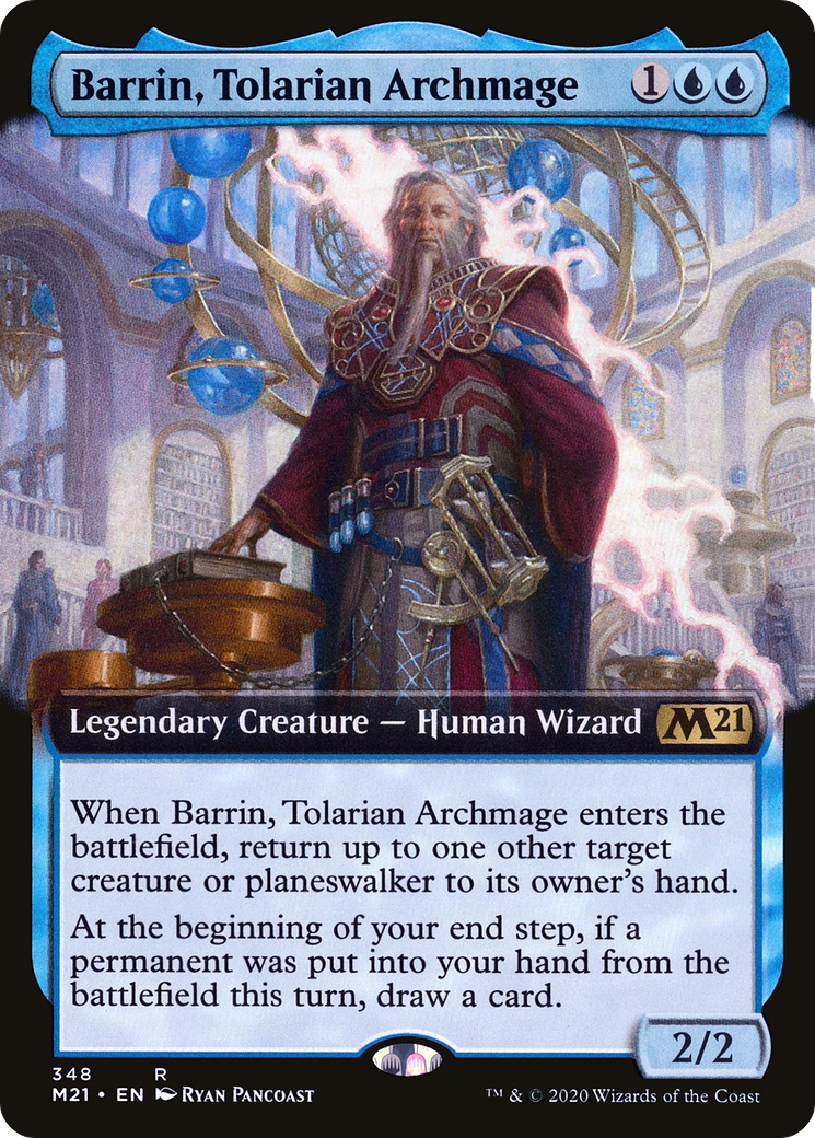 Barrin, Tolarian Archmage (Extended Art) (M21-348) [Core Set 2021]