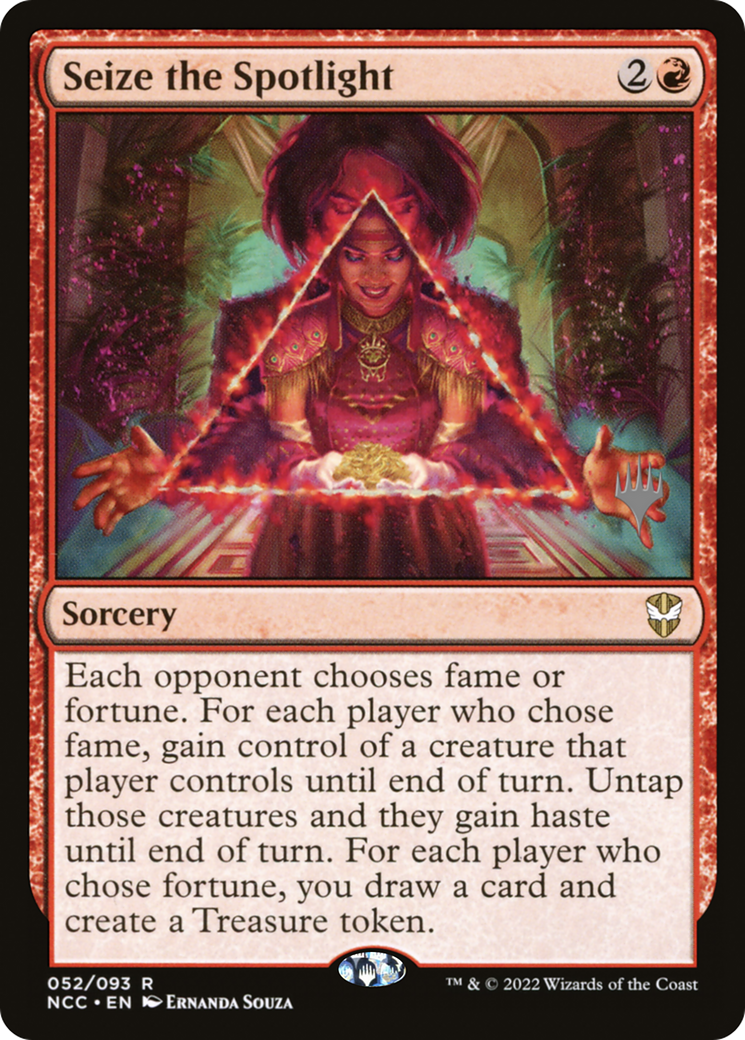 Seize the Spotlight (PPSNC-52P) [New Capenna Commander Promos] Foil