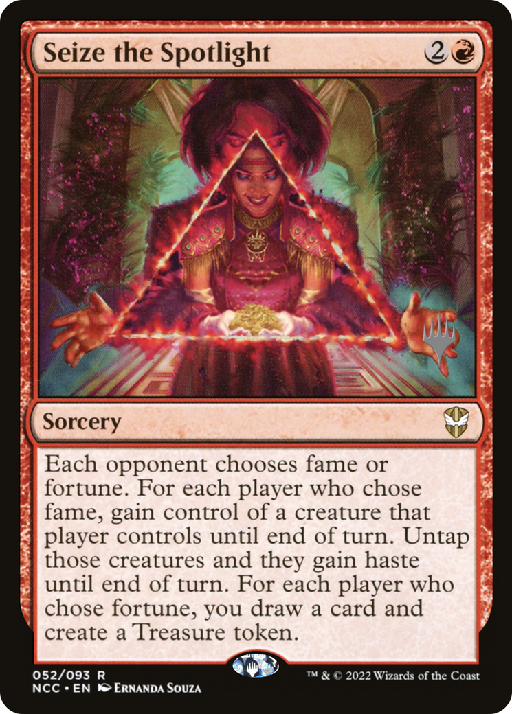 Seize the Spotlight (PPSNC-052) [Promo Pack: New Capenna Commander Promos] Foil