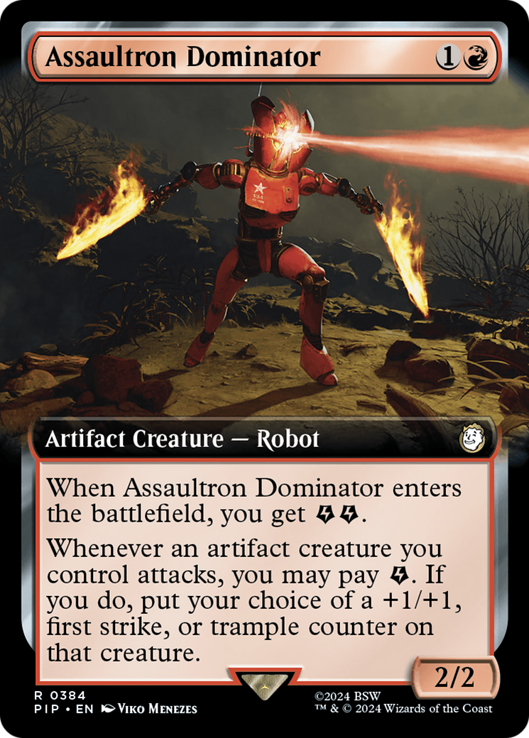 Assaultron Dominator (PIP-384) [Fallout]: (Extended Art) Foil