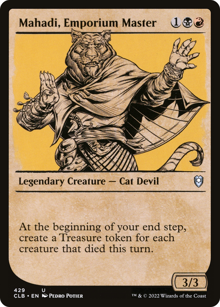 Mahadi, Emporium Master (CLB-429) [Commander Legends: Battle for Baldur's Gate]: (Showcase)