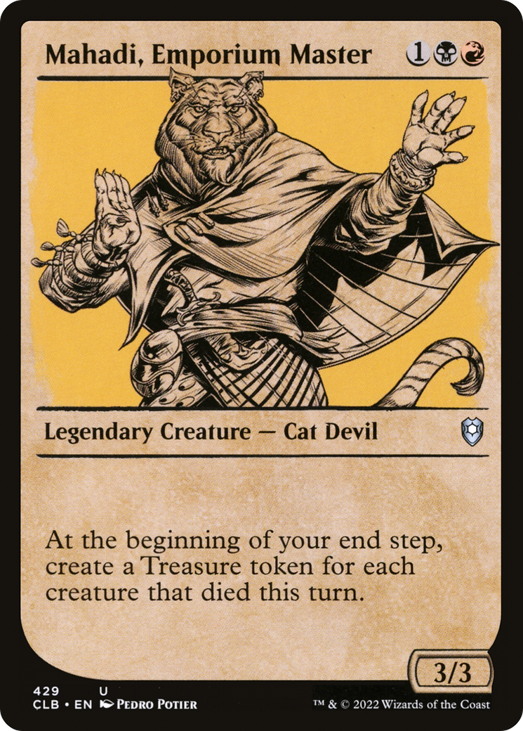 Mahadi, Emporium Master (Showcase) (CLB-429) [Commander Legends: Battle for Baldur's Gate]