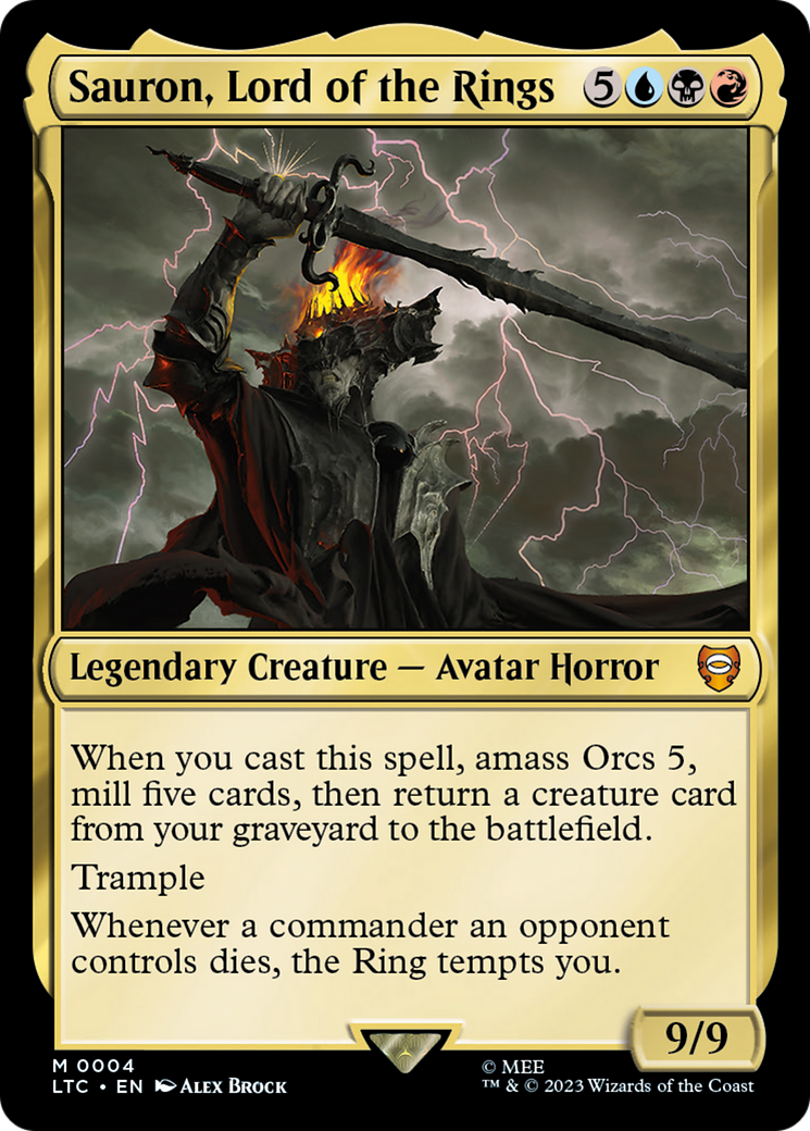Sauron, Lord of the Rings (LTC-004) [Tales of Middle-earth Commander]