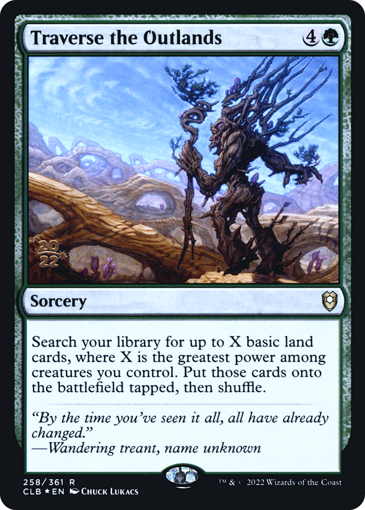 Traverse the Outlands (PRE-258S) [Battle for Baldur's Gate Promos] Foil