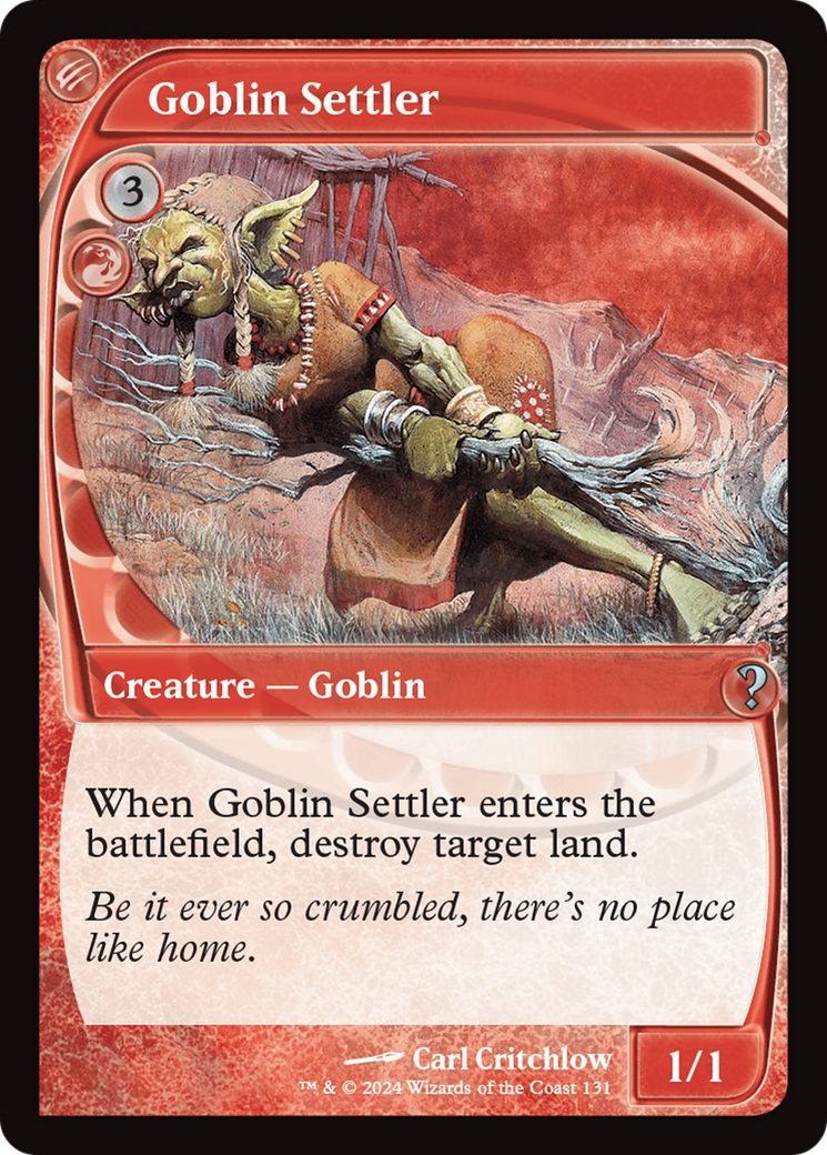 Goblin Settler (MB2-131) [Mystery Booster 2]