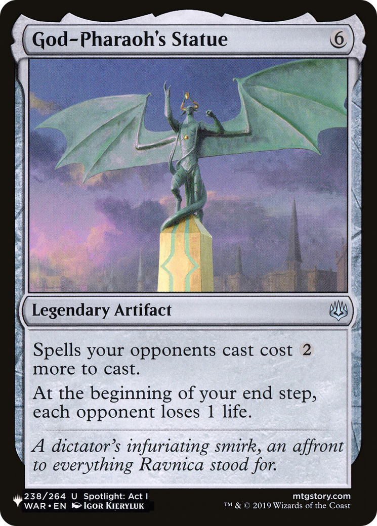 God-Pharaoh's Statue (LIST-WAR-238) [The List]