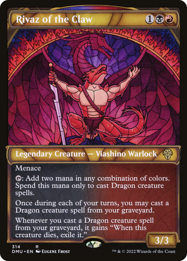 Rivaz of the Claw (DMU-314) [Dominaria United]: (Showcase) Foil
