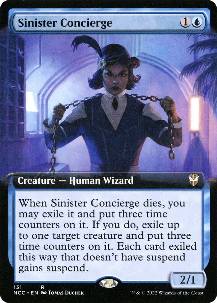 Sinister Concierge (Extended Art) (NCC-131) [New Capenna Commander]