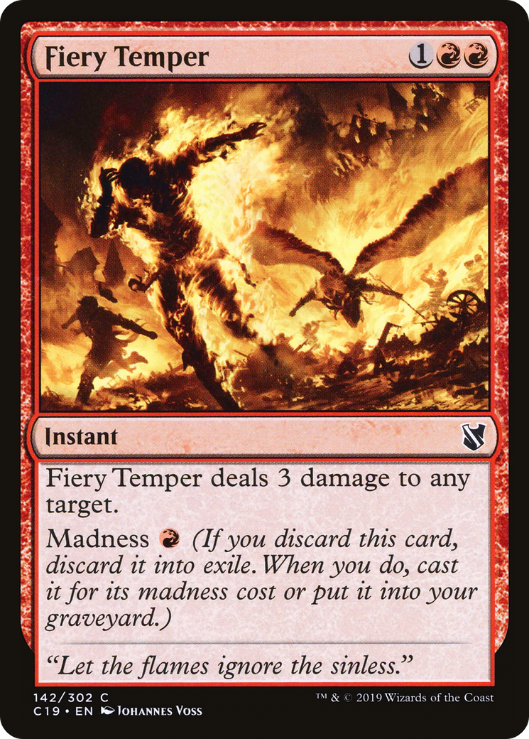 Fiery Temper (C19-142) [Commander 2019]