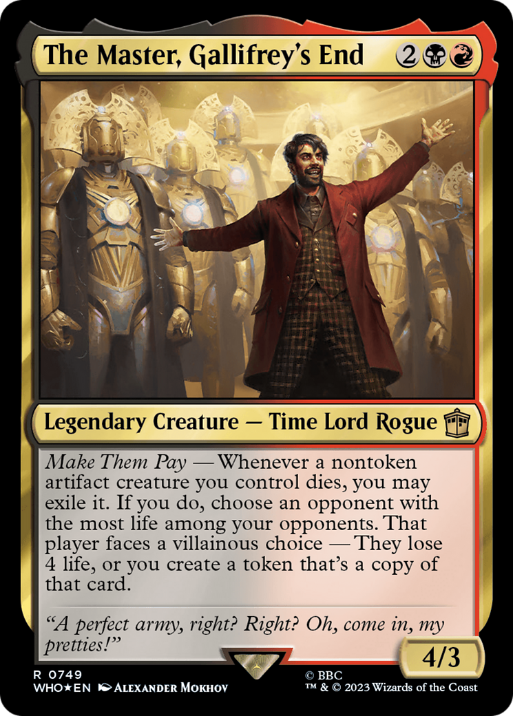 The Master, Gallifrey's End (WHO-749) [Doctor Who] Foil