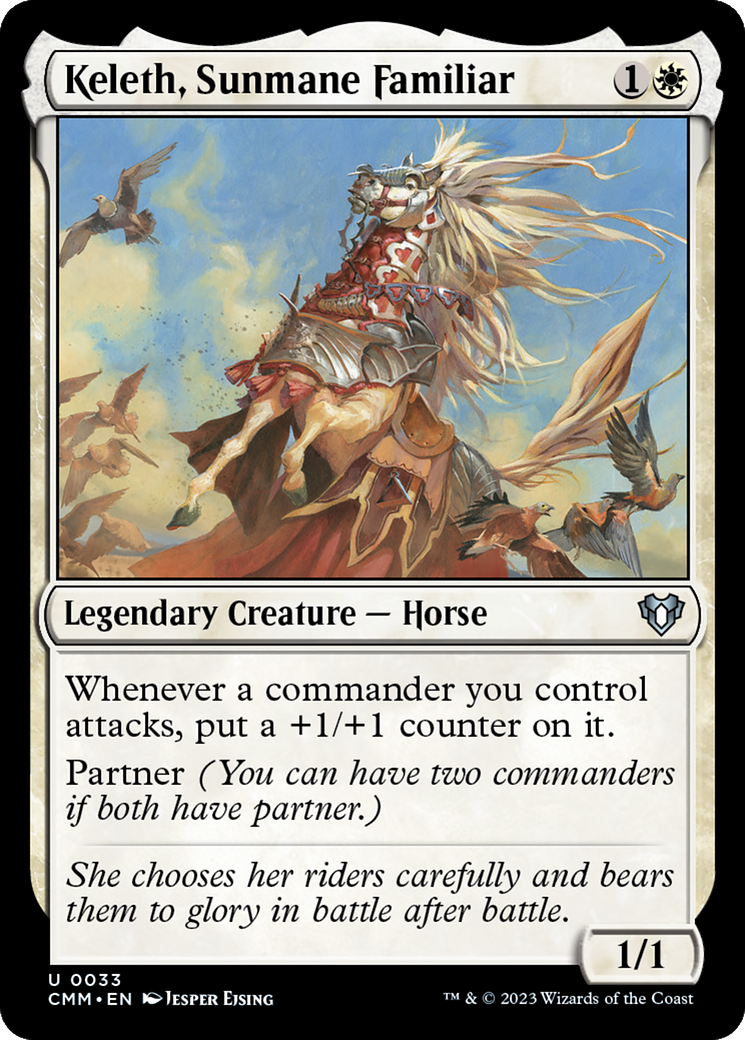 Keleth, Sunmane Familiar (CMM-033) [Commander Masters]