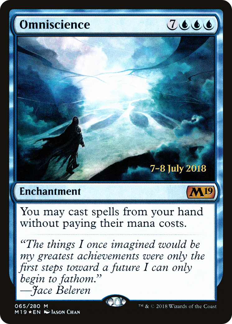 Omniscience (PRE-65S) [Core Set 2019 Promos] Foil
