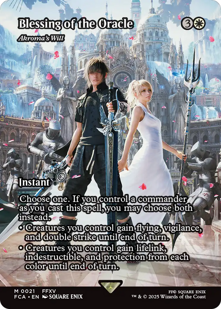 Blessing of the Oracle - Akroma's Will (Showcase) (FCA-021) [FINAL FANTASY: Through the Ages] / Blessing of the Oracle (Borderless)