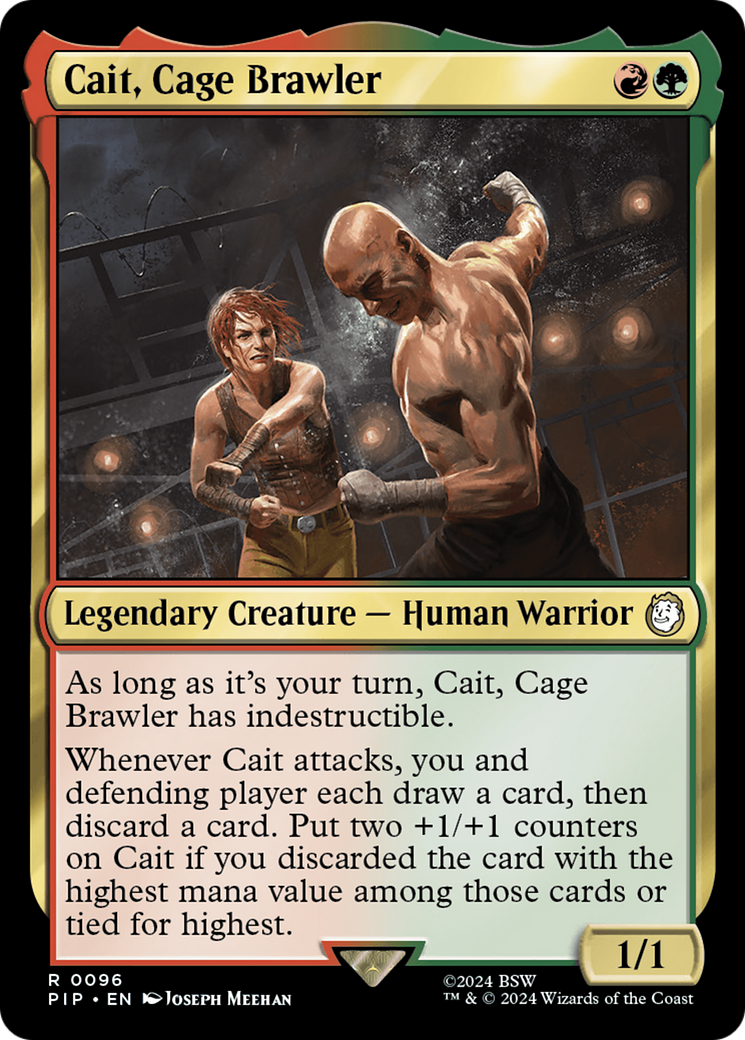 Cait, Cage Brawler (PIP-096) [Fallout] Foil
