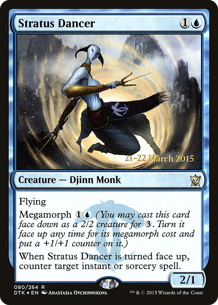 Stratus Dancer (PRE-80S) [Dragons of Tarkir Promos] Foil