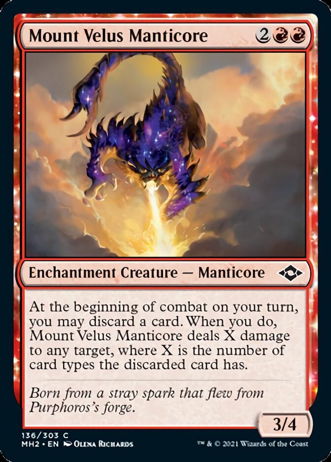 Mount Velus Manticore (MH2-136) [Modern Horizons 2]: (enchantment) Foil