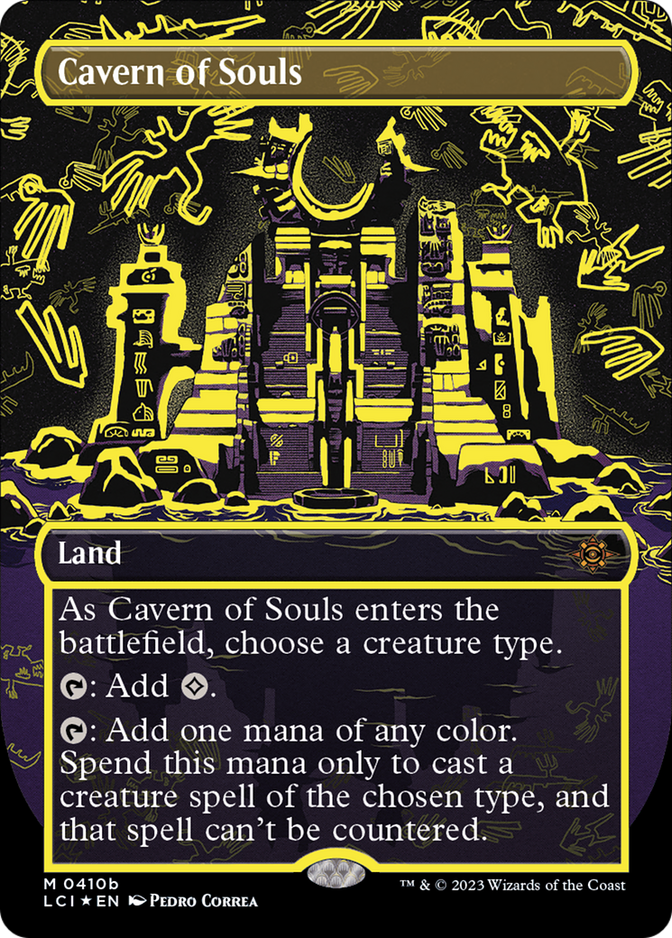 Cavern of Souls (WPN-410B) [The Lost Caverns of Ixalan] (Borderless) Foil