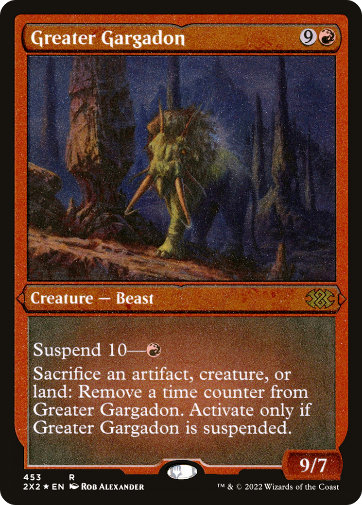 Greater Gargadon (Foil Etched) (2X2-453) [Double Masters 2022] Foil
