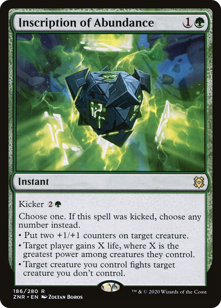 Inscription of Abundance (ZNR-186) [Zendikar Rising]