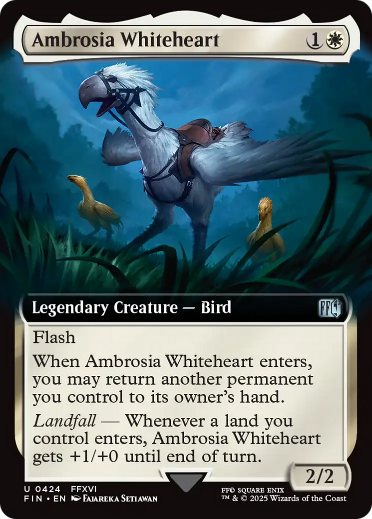Ambrosia Whiteheart (Extended Art) (FIN-424) [FINAL FANTASY]: (Extended Art) Foil