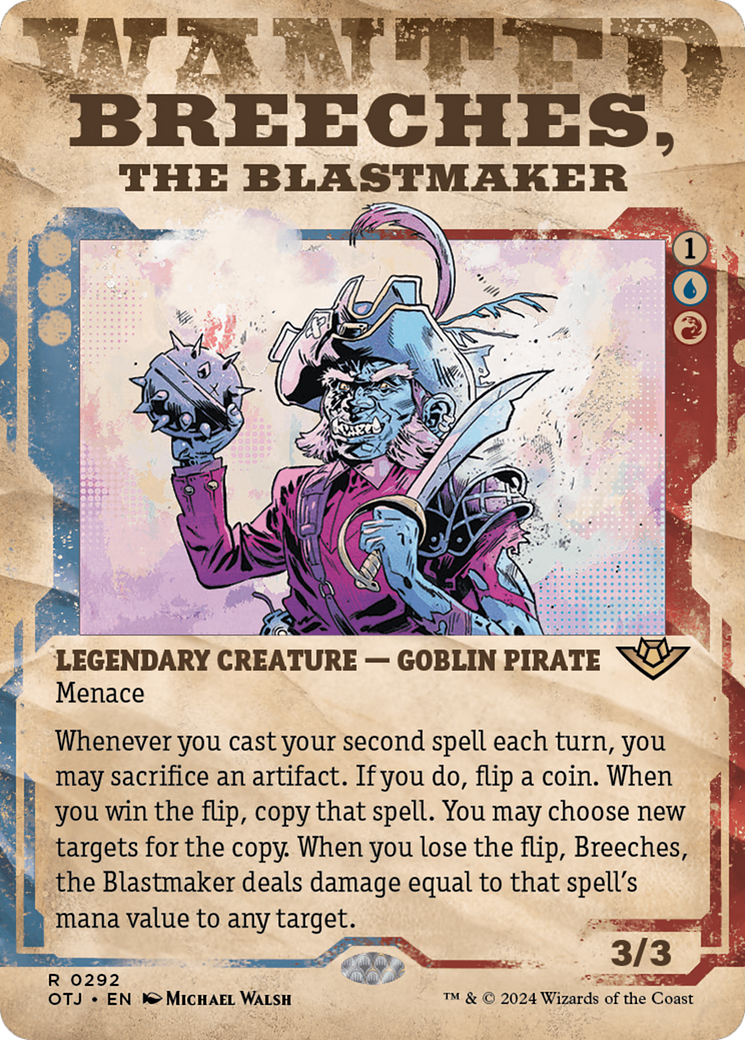 Breeches, the Blastmaker (OTJ-292) [Outlaws of Thunder Junction]: (Showcase) (Borderless)
